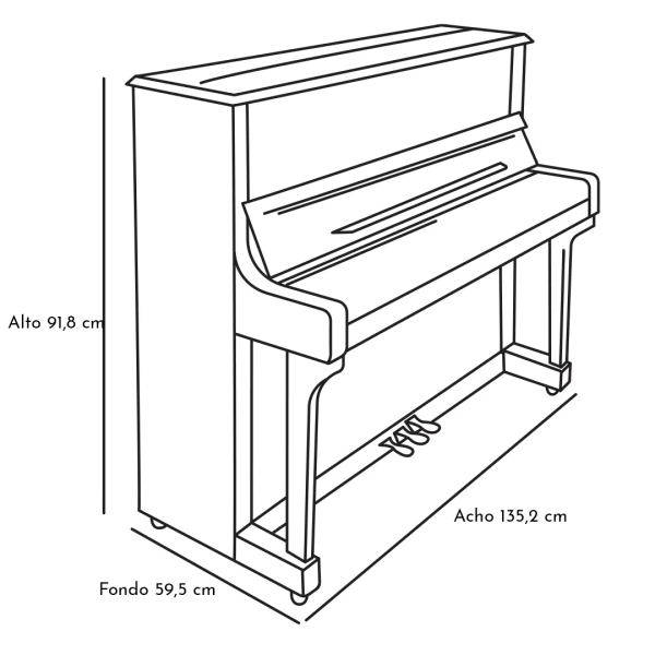 Yamaha CVP 701 medidas